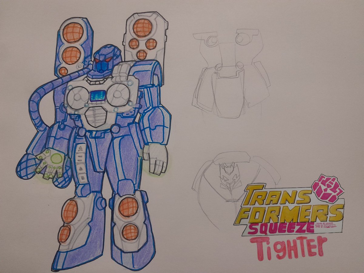 Last one i wanted to do
We don't actually know if she's soundwave fun fact, soundwave isn't on the list of characters for transtech, for the time being this is cd man (like cassetete man see)