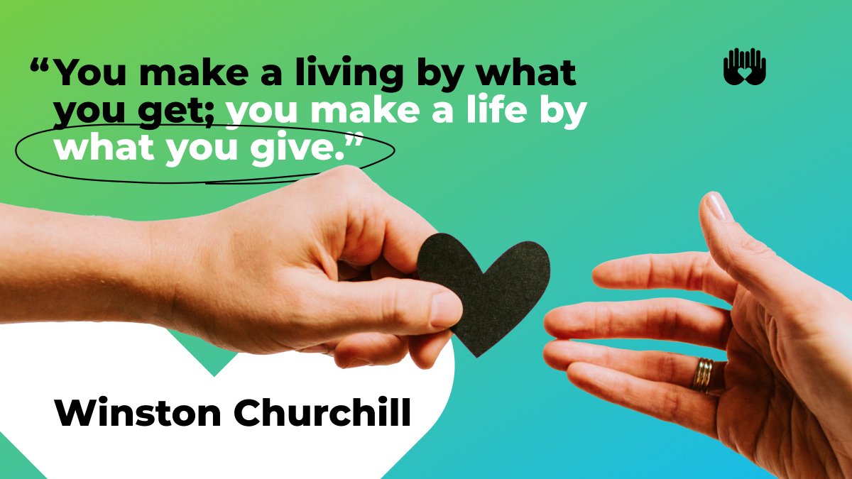 Start giving today through the act of volunteering. Find an opportunity that you align with via the link in our bio. ❤️ 
#volunteermatch #volunteering #winstonchurchill #volunteeringopportunities #csr