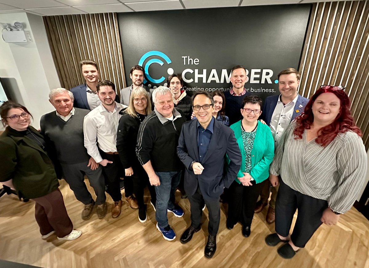 We joined Northern Ontario Chambers & the @OntarioCofC at the @TimminsChamber office today to talk about removing roadblocks to business growth & more in our regions. Our Executive Director Norah Fountain took this photo & helped facilitate the breakout group discussions.