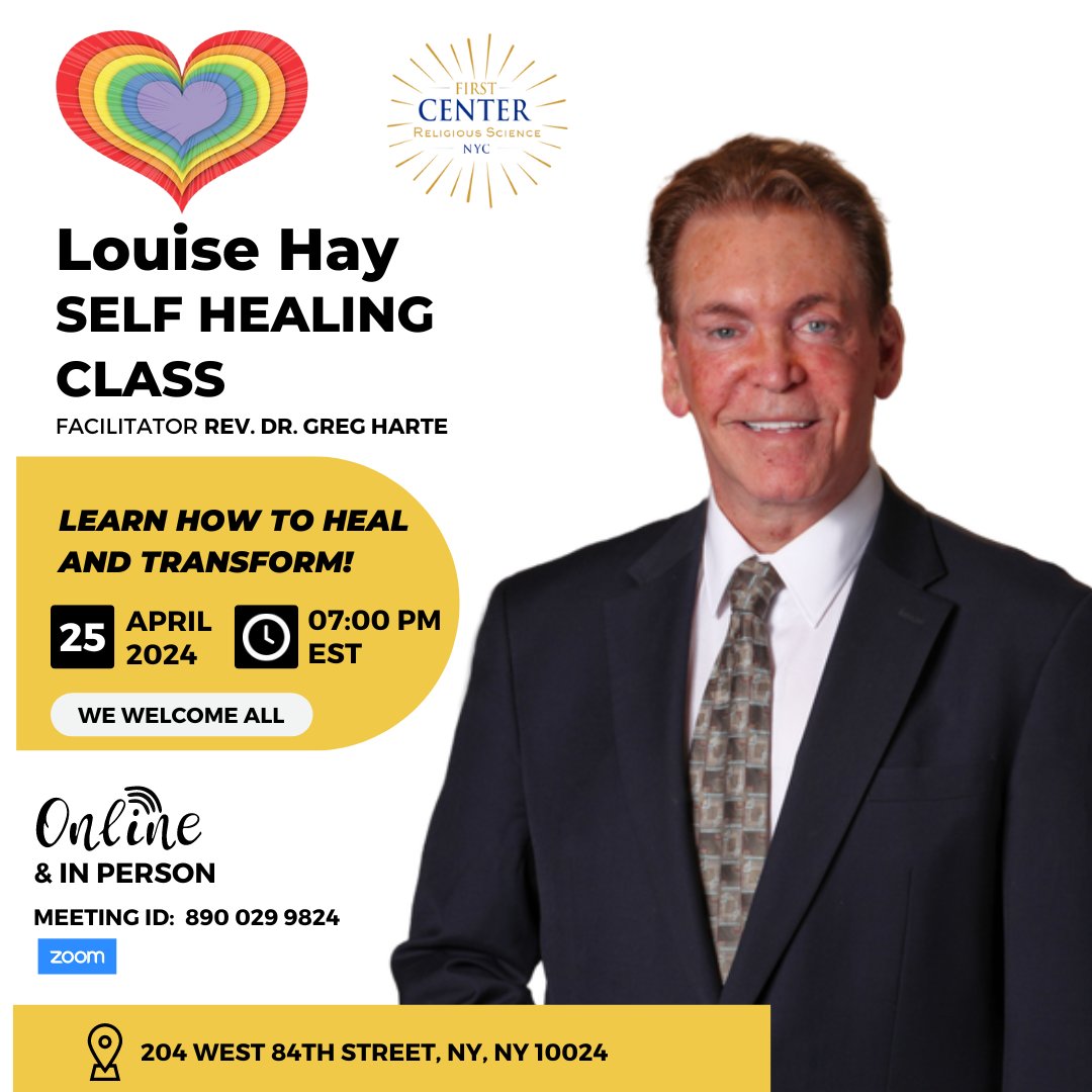 Details: fcrsny.com/events/

#LouiseHay #YouCanHealYourLife #selfhealing #mindbodyandsoul #selfawareness #selfesteem #personaldevelopment #spiritualgrowth #spiritualdevelopment #transformation #positivevibes #mentalhealth #emotionalhealth #wellness #healthylifestyle