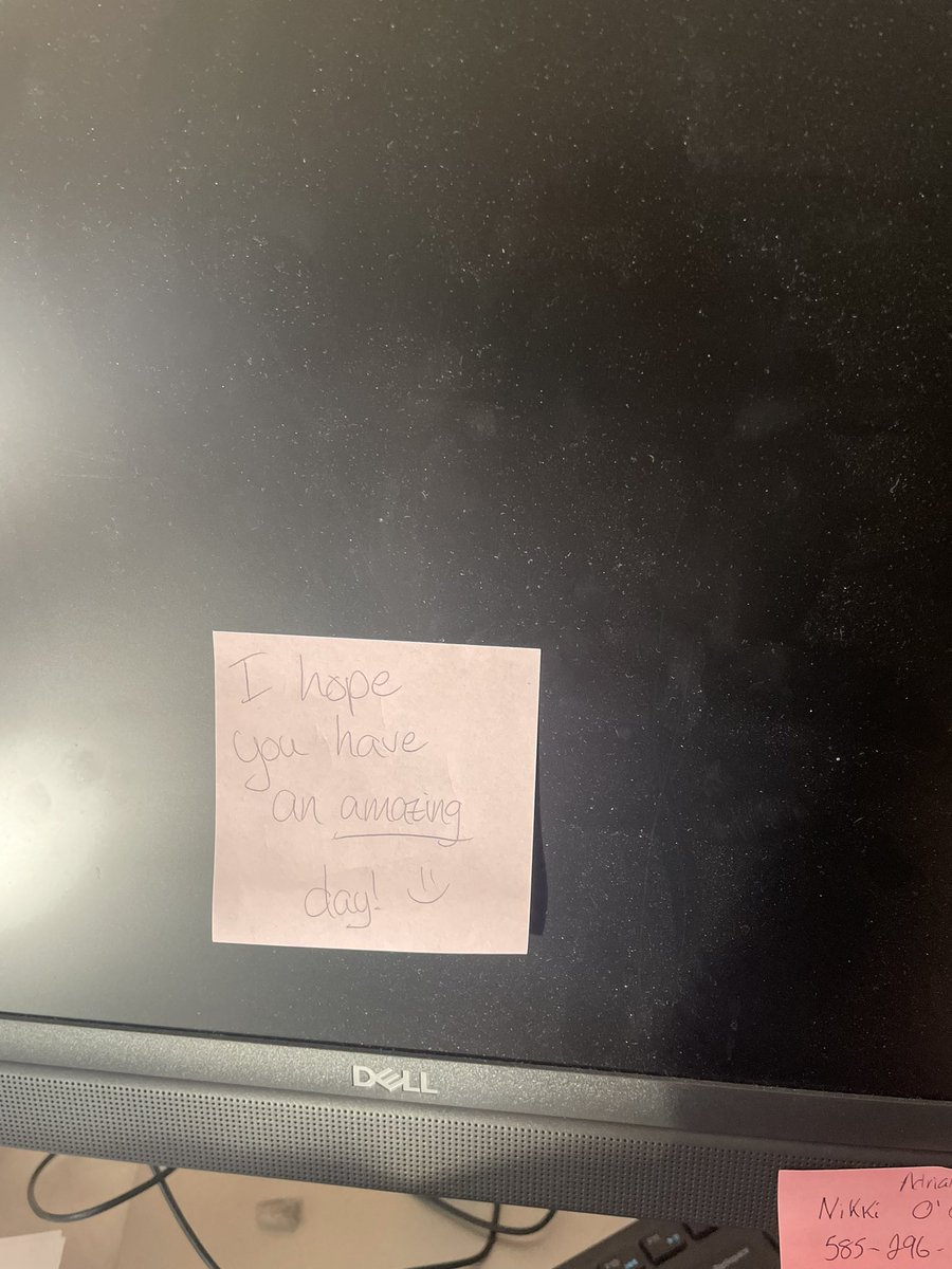Whoever left this little note on my desk this morning 🥹 #mycrcs
