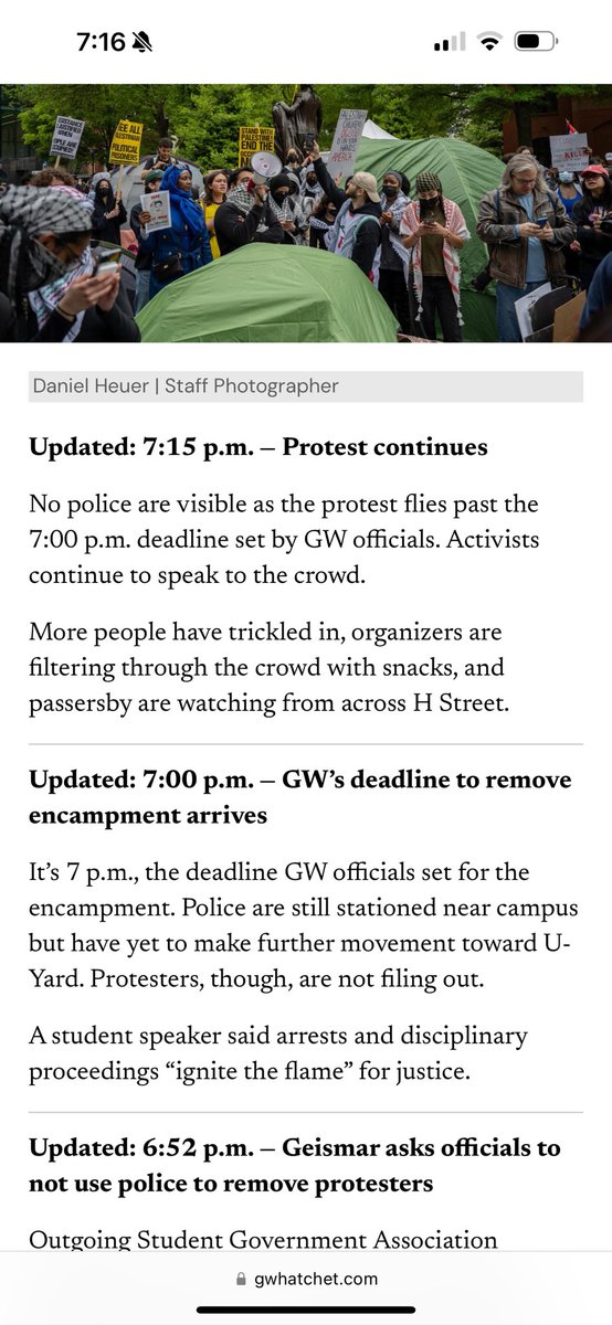 Update from @gwhatchet on what’s going on in foggy bottom.