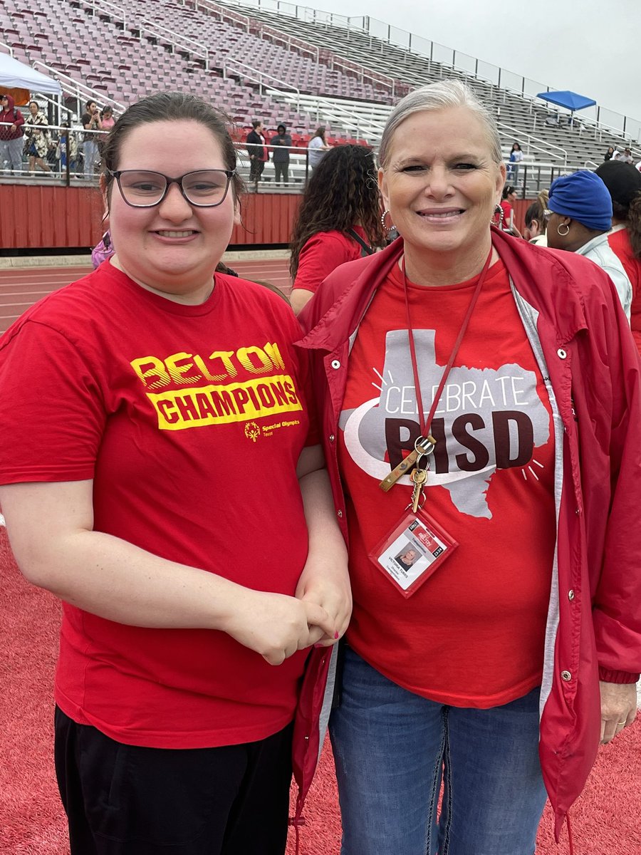 SaraWindham5's tweet photo. A little rain couldn’t slow us down. The Special Olympics Track &amp; Field meet was a huge success. We are thankful for the coaches, volunteers, families, and athletes who made today a success. @BeltonISD #exceptionalexperiences https://t.co/hxOJoc9M87