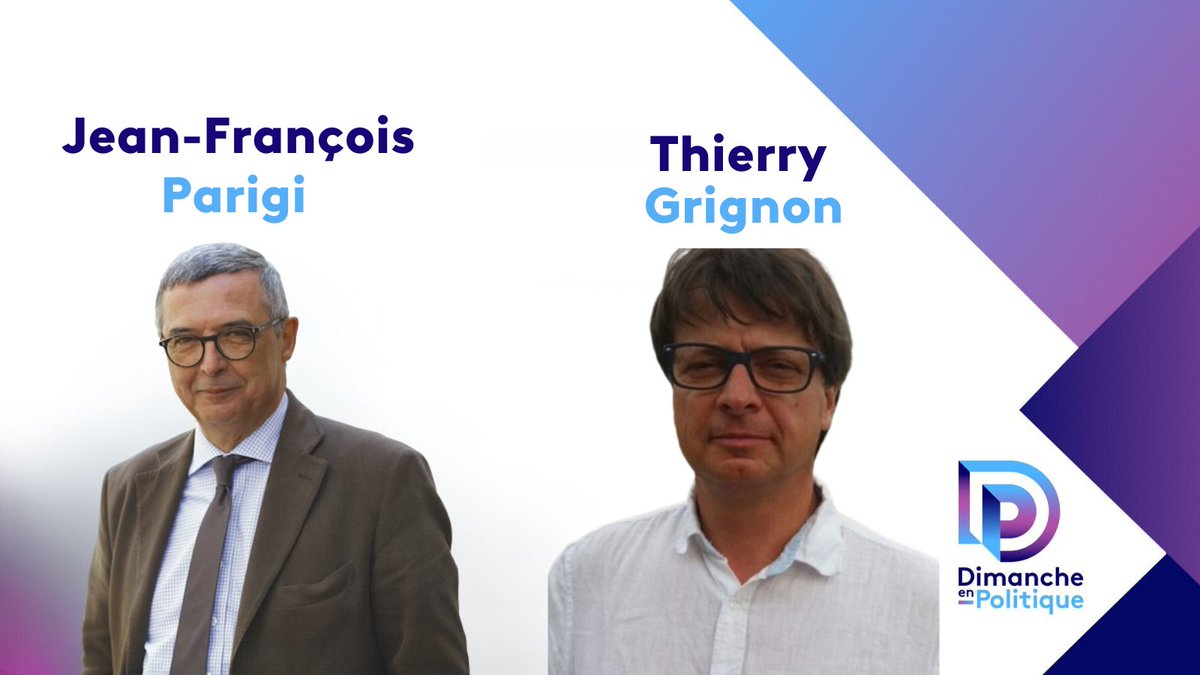 📍 RDV dimanche ⏰ 11h30 dans #DimancheEnPolitique sur @france3Paris
 
<a href="/CarriereFlorent/">Florent CARRIERE</a> recevra
👉<a href="/Jf_Parigi/">Jean-François PARIGI</a> Pdt du Conseil départemental de Seine-de-Marne
👉 Thierry Grignon <a href="/SNUippFSU77/">SNUipp-FSU77</a>

Replay sur 📺 france.tv/idf