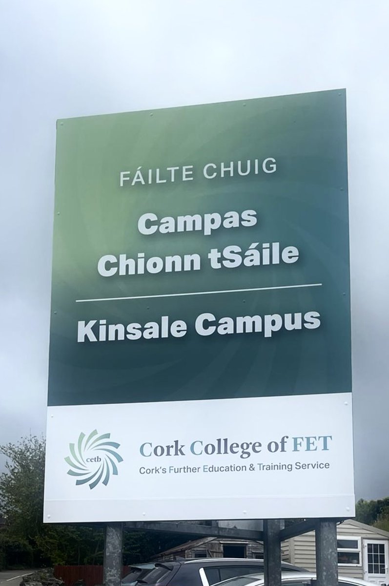 As we evolve, so does our signage!    

#kinsale #thisisfet #corketb #ccfet #cetb #kinsaleonline #kinsale_ie #kinsalecampus