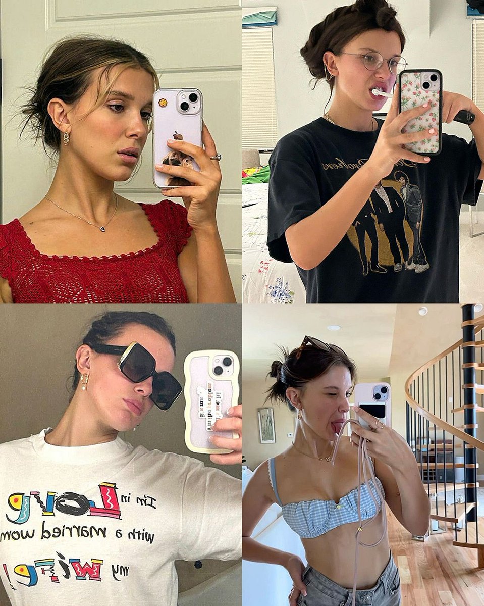 millie bobby brown's mirror selfies are everything