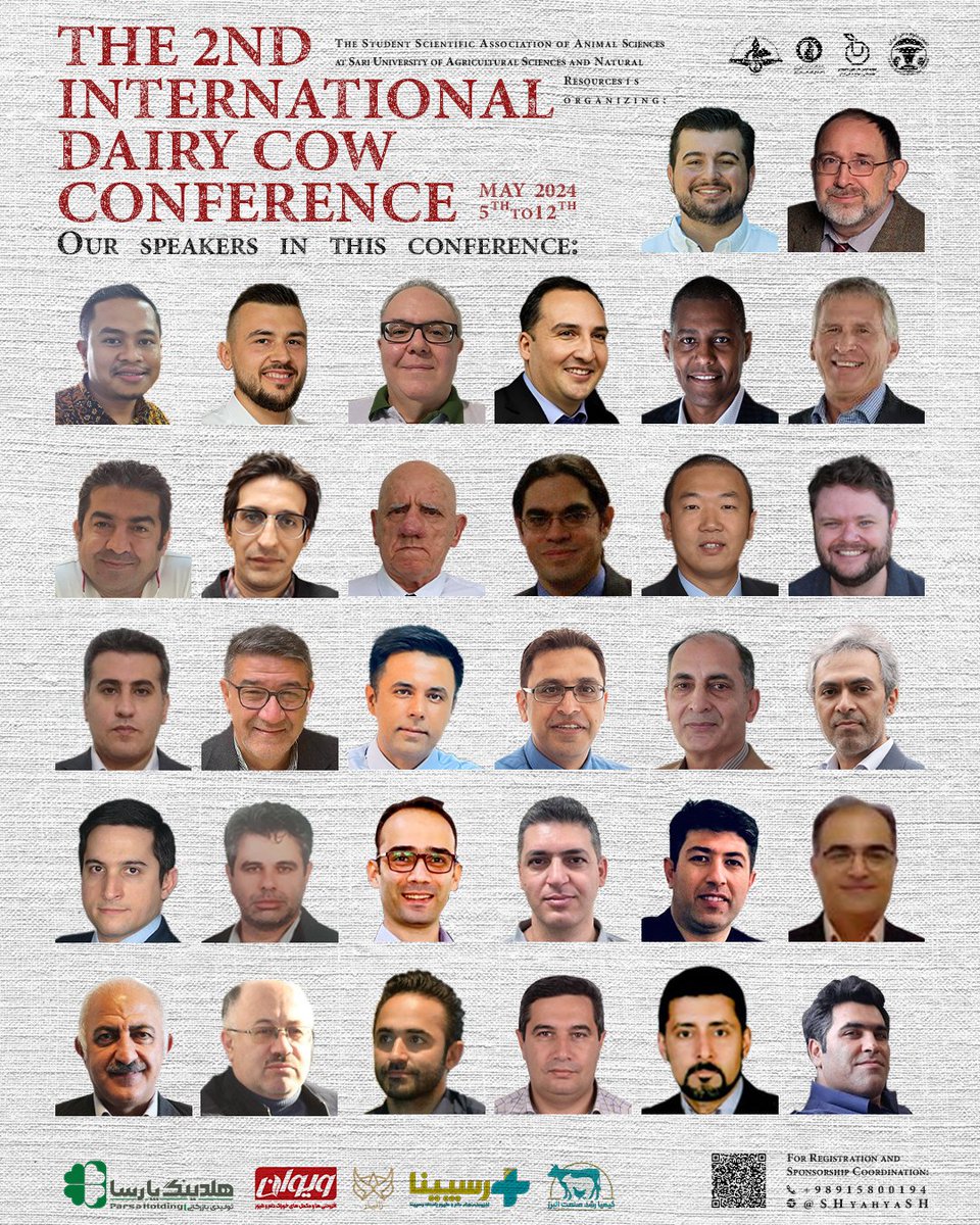 Speakers at the 2nd International Dairy Cow Conference