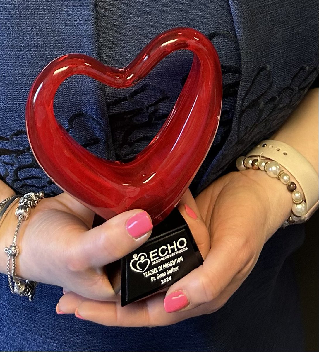 Congratulations Gwen Goffner on your ECHO award!  #JCPSStudentSupportServices