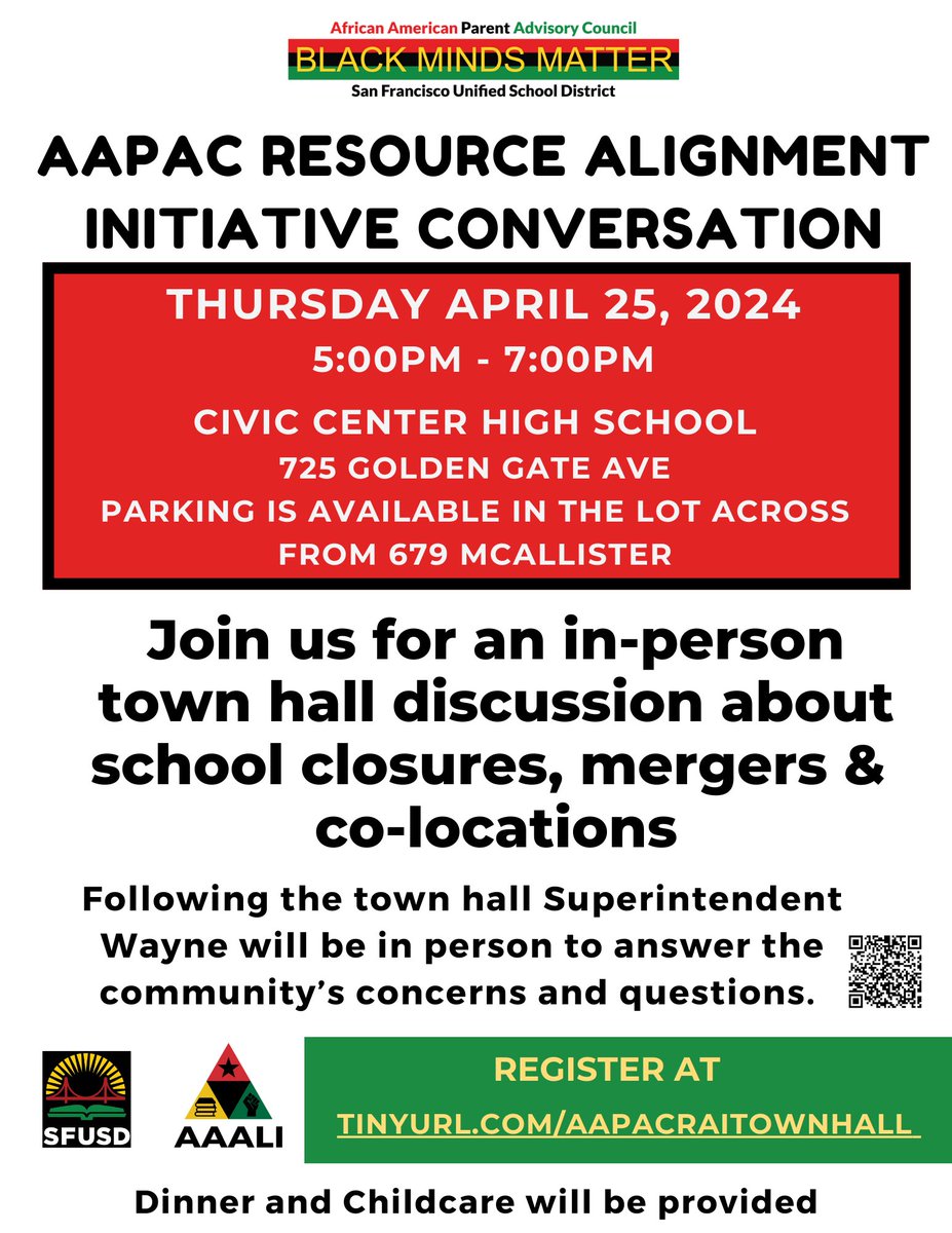 Happening today! We need to be in these spaces to ensure that our Black students are out at the center and are not negatively impacted by this process 📣 @SFUnified
