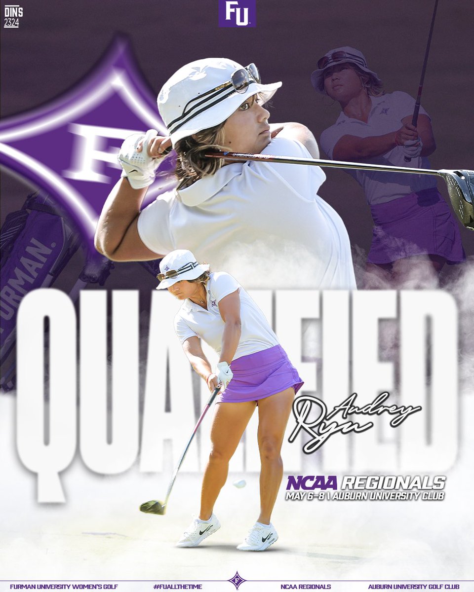 𝐁𝐮𝐬𝐢𝐧𝐞𝐬𝐬 𝐭𝐫𝐢𝐩 𝐢𝐧 𝐭𝐡𝐞 𝟑𝟑𝟒 🧳😈 Congrats to our very own Anna Morgan and Audrey Ryu on qualifying to the NCAA Regionals in Auburn, set to take place May 6-8th! We can’t wait to cheer you on! #FUAllTheTime | @FurmanWGolf