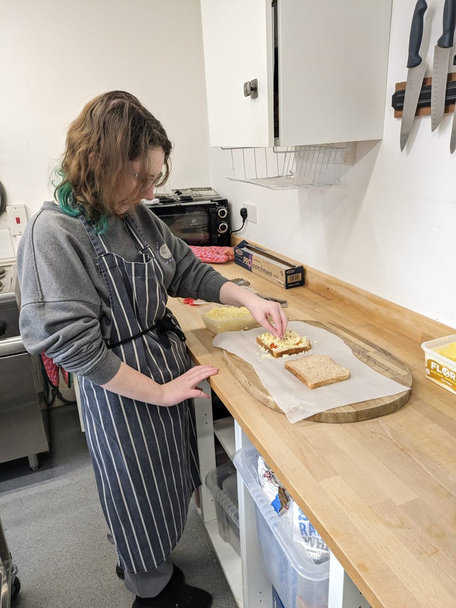 Very busy day at the café today. Lots of delicious food prepared and some very happy customers. @mhyfryd #workexperience