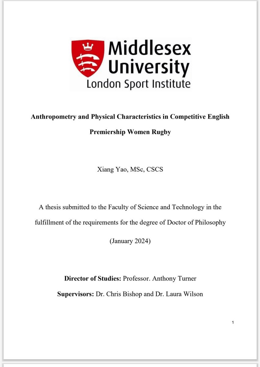 Congratulations Dr @xiangyao09 🎉🍾 🏉 Fantastic viva defence with questions from Prof. @23Benjones and Dr @Luke_Oates92 Thanks to chair Dr @NimaiParmar and fellow supervisors @DrChrisBishop and @Laura_Wilson1