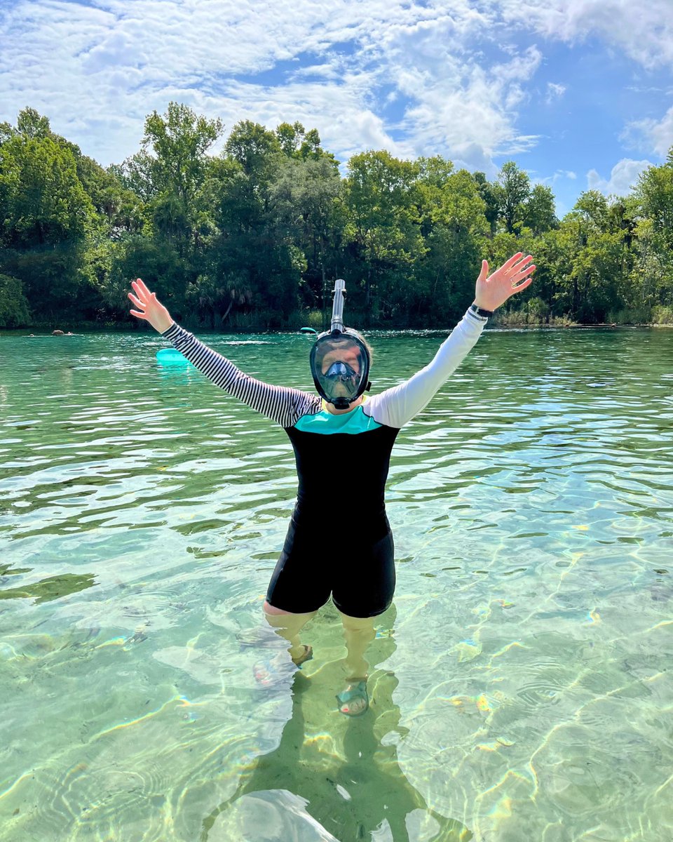 This is Alexander Springs in Central Florida. You can swim, snorkel, and SCUBA here. The color of the water blew me away. It was my first time seeing one of Florida's famous freshwater springs.

#VisitFlorida #NaturalFlorida #WildFlorida