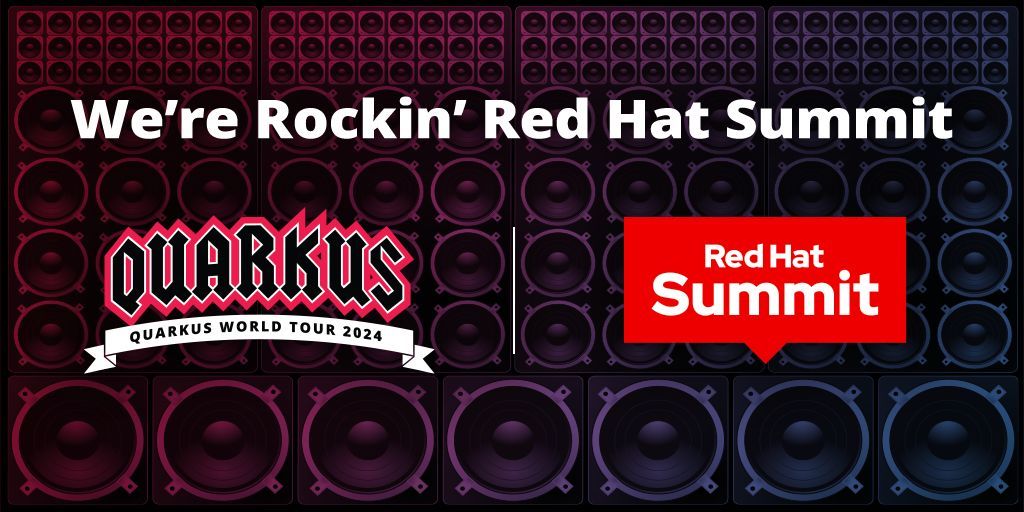 Quarkus is Rockin' Red Hat Summit

buff.ly/3QiAndM

#QuarkusWorldTour