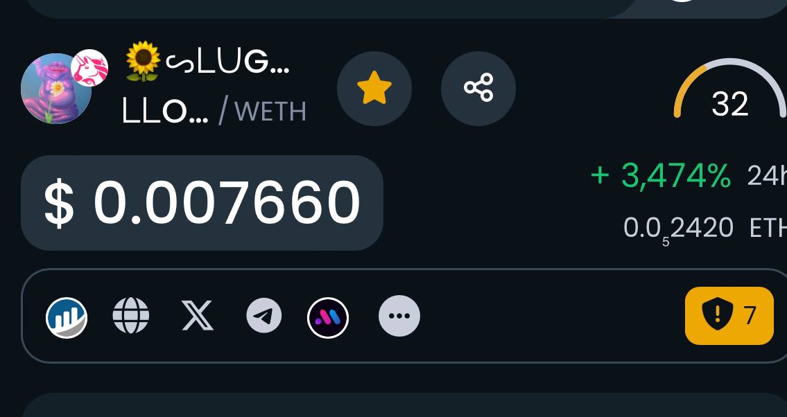 LUGLORD_eth's tweet photo. Our Dextools social is up. https://t.co/qWkkgqRgRQ