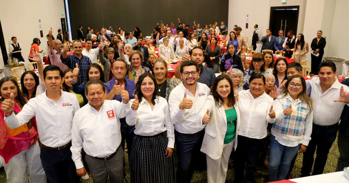 CNavarroCorro's tweet photo. En @pueblaPSI nos sentimos muy contentos del trabajo que realiza nuestra candidata a presidenta municipal de #SanAndrésCholula, @LupitaCuautleT, mujer de resultados que ha construido la Agenda Pública de San Andrés, con base en las demandas más sentidas de la gente. 

#VotaPSI 🗳️ https://t.co/ICsPGPAdkw