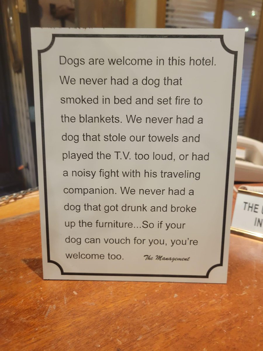 To be frank, the airport hotel prefers dogs to economy passengers.