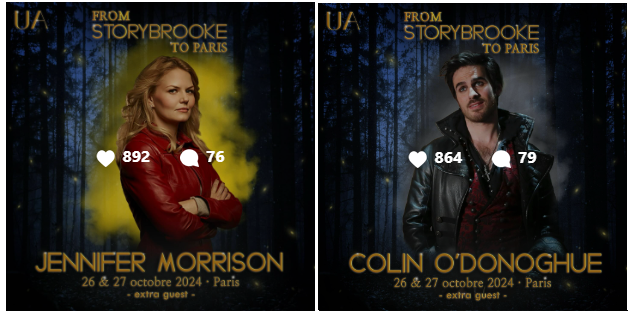 Jen and Colin being the most popular announcements of @Union_Assoc 🥰 As always, CS/Colifer rules 🙌Can't wait for this reunion! @jenmorrisonlive @colinodonoghue1 #JenniferMorrison #Colinodonoghue #ouat #onceuponatime