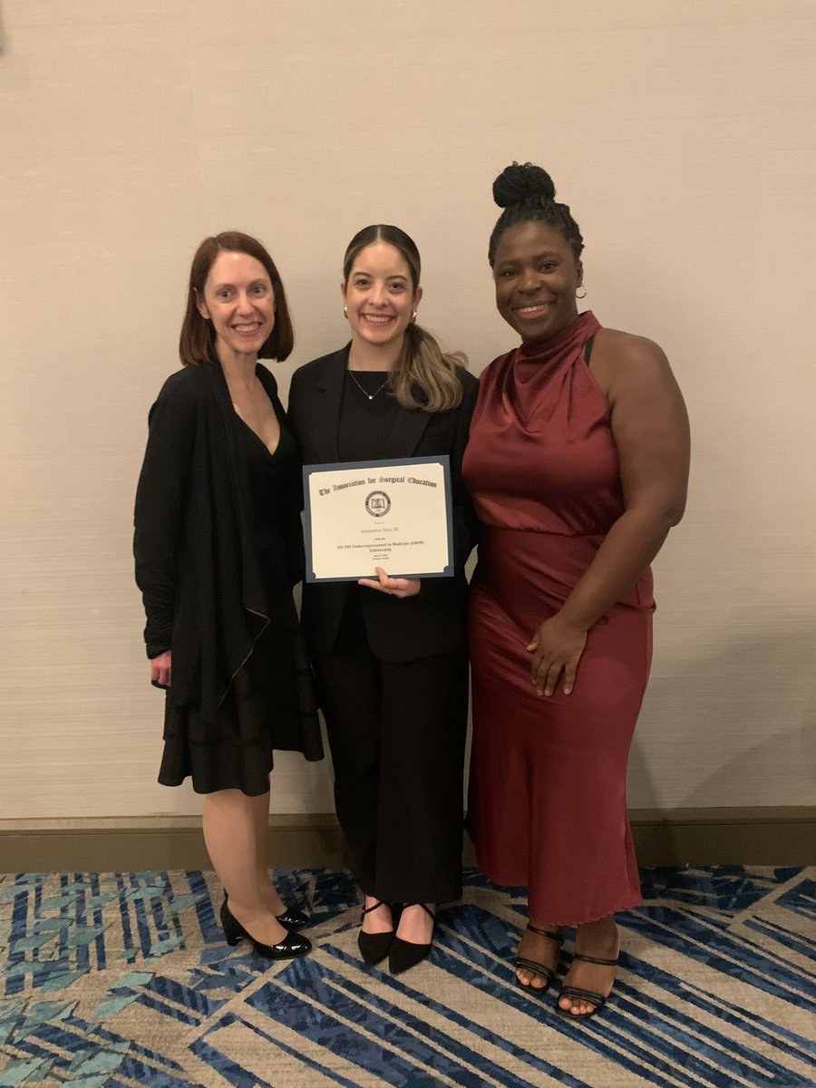 I am immensely grateful to Dr. Amanda Cooper, Dr. @S_Theodore_MD, and the entire @Surg_Education DEI Committee for selecting me as an inaugural recipient of the ASE URiM Scholarship! Your support made my attendance at #ASE2024 possible. Thank you!! #URiM #FutureSurgeon #greatful