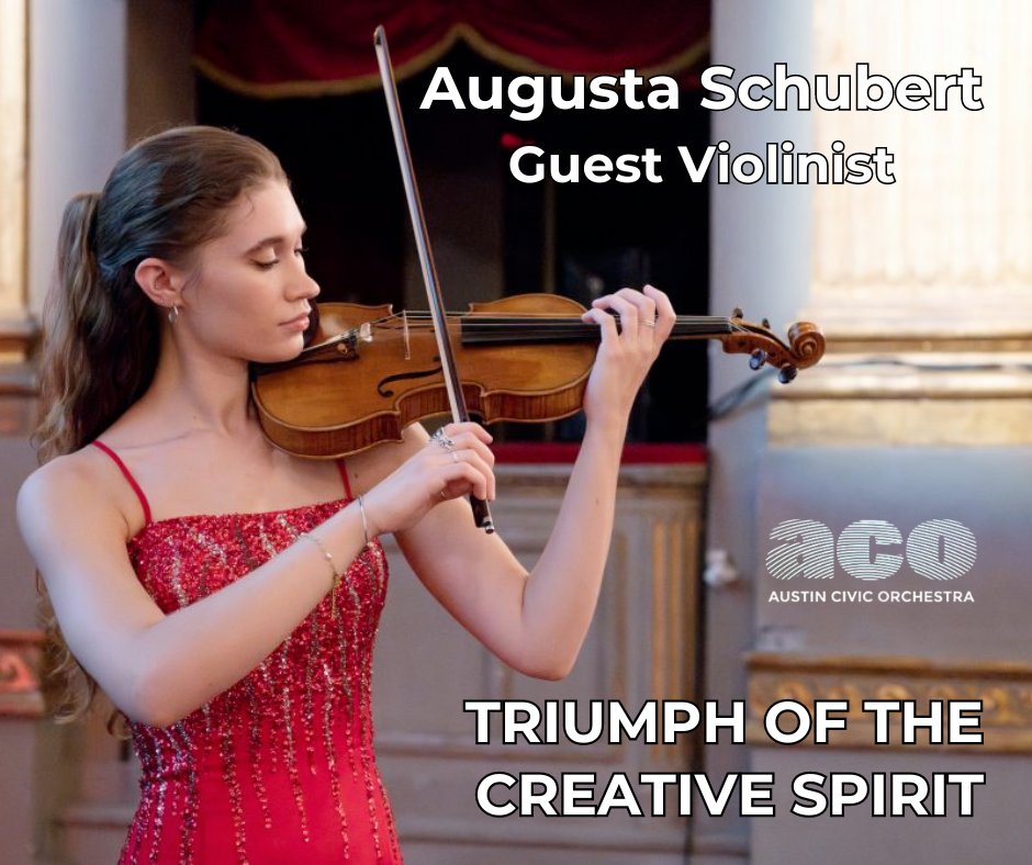 Join us for "Triumph of the Creative Spirit" Sunday, May 12th, 4pm, at Bates Recital Hall. Come early at 3pm for a digital showcase of local student art in room 2.614. ticketstripe.com/events/1036129

#fyp #austin #austintexas #austintx #texas #atx #atxlife #orchestra #violin #violinist