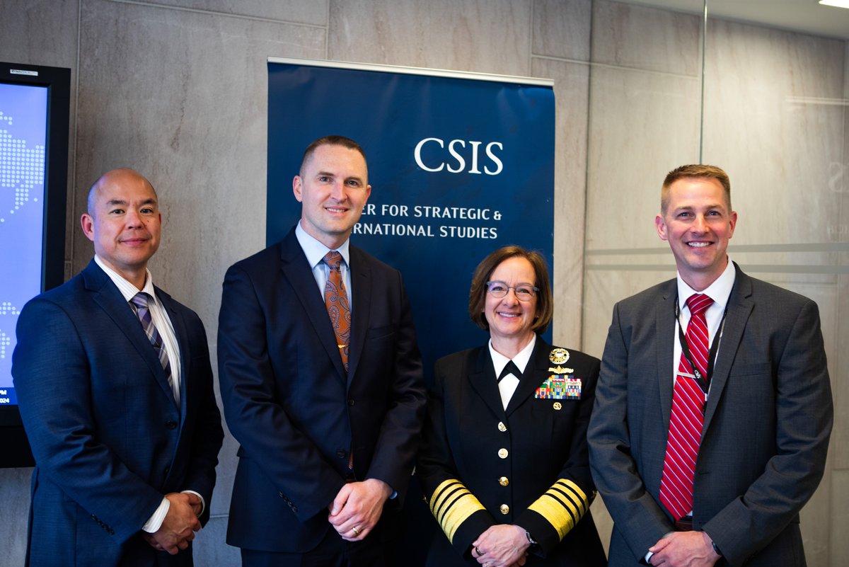 We had a wonderful conversation with Admiral Franchetti on @smartwomen covering all things from the @USNavy's priorities to #WPS. Thank you for visiting us at @CSIS, @USNavyCNO! #ICYMI - watch here: cs.is/3T6pHR6