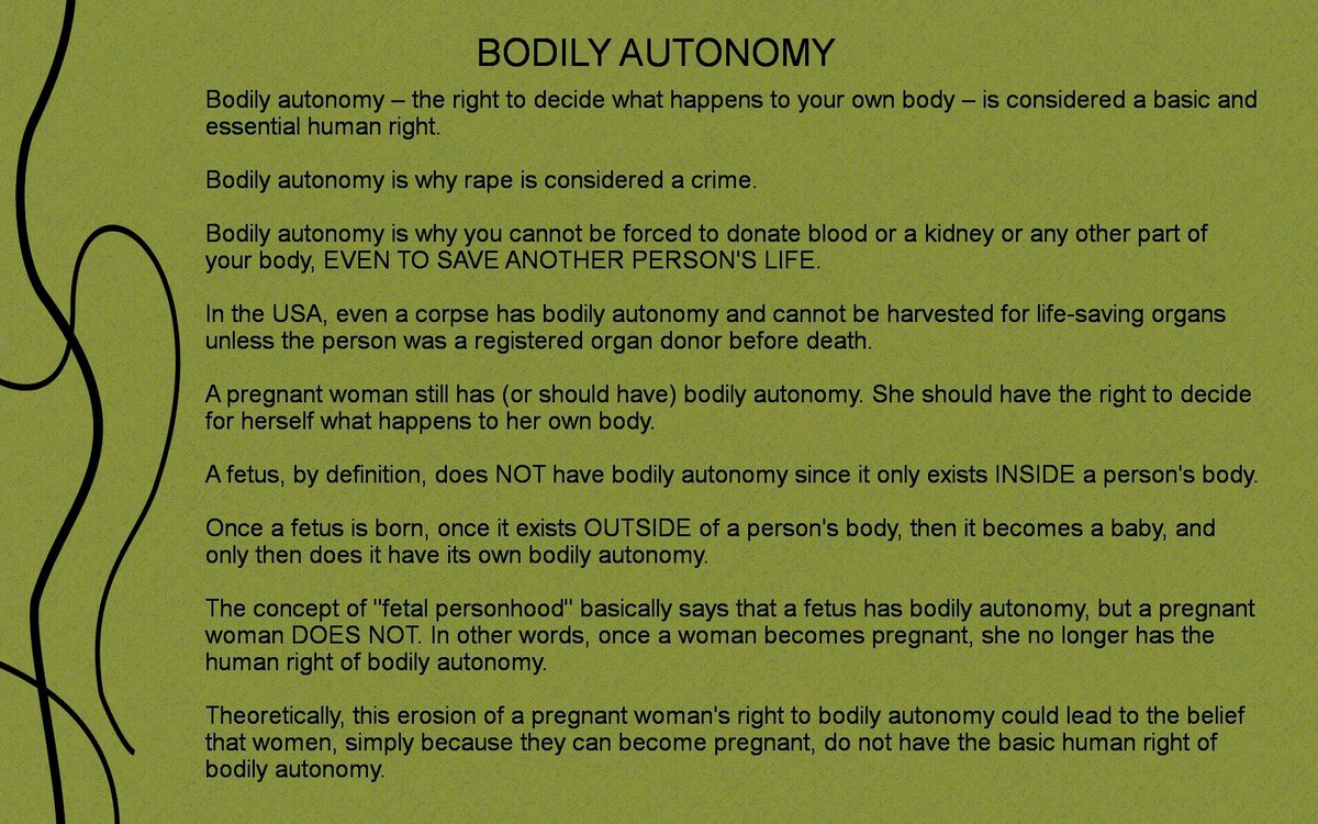#BodilyAutonomy 

#CodifyRoe