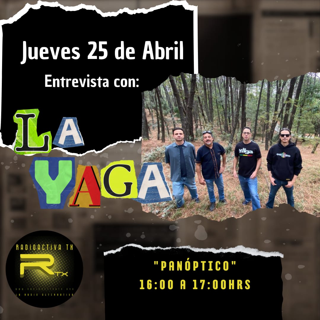 RadioactivaTx's tweet image. Hoy tendremos en entrevista a la banda de Guadalajara “LAYaga”, quienes nos platicaron acerca de su re-encuentro y las fechas próximas en el País.
Facebook: facebook.com/layaga.oficial
Instagram: instagram.com/layaga_oficial/
Música de La Yaga:
open.spotify.com/artist/3ok6ziW…
 #radioalternativa