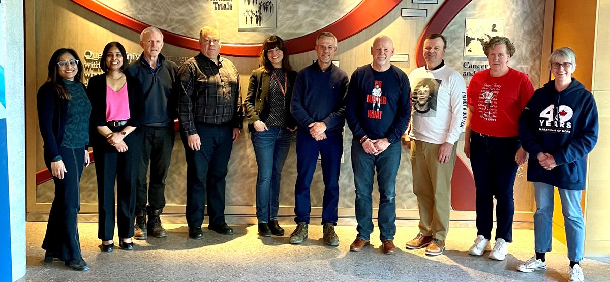 It was an absolute honour to host Fred Fox today from @TerryFoxCanada who is keeping his brother Terry's mission to support research to find cures for all cancers & improve cancer care & survivorship! So inspiring💪👏😀@QueensCRI @queensuResearch @QueensuMedia @QueensUHealth