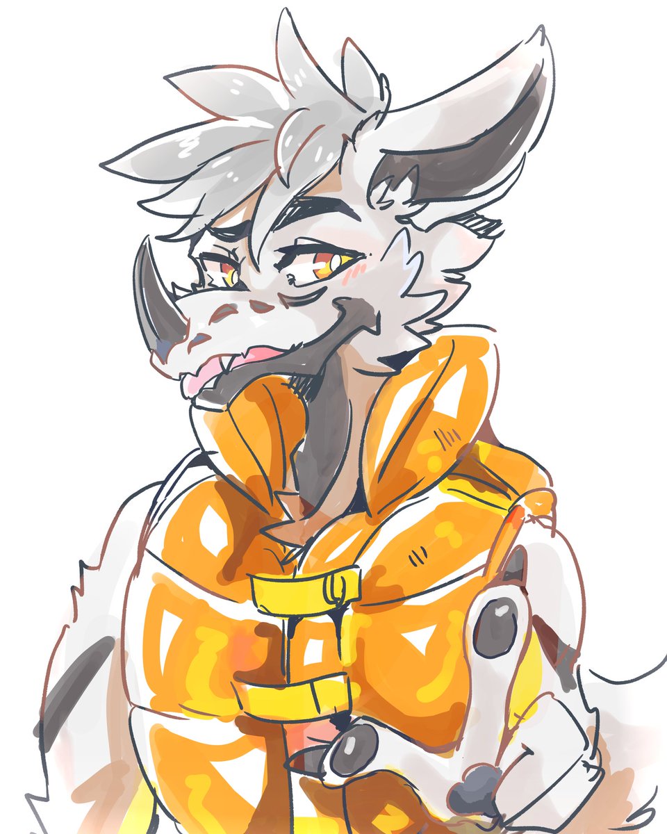 BetaEtaDelota's tweet photo. You are approached by a handsome dog rhino thing in a flashy orange life jacket?

What do you do? ✨ https://t.co/U7Pkg4i7x9