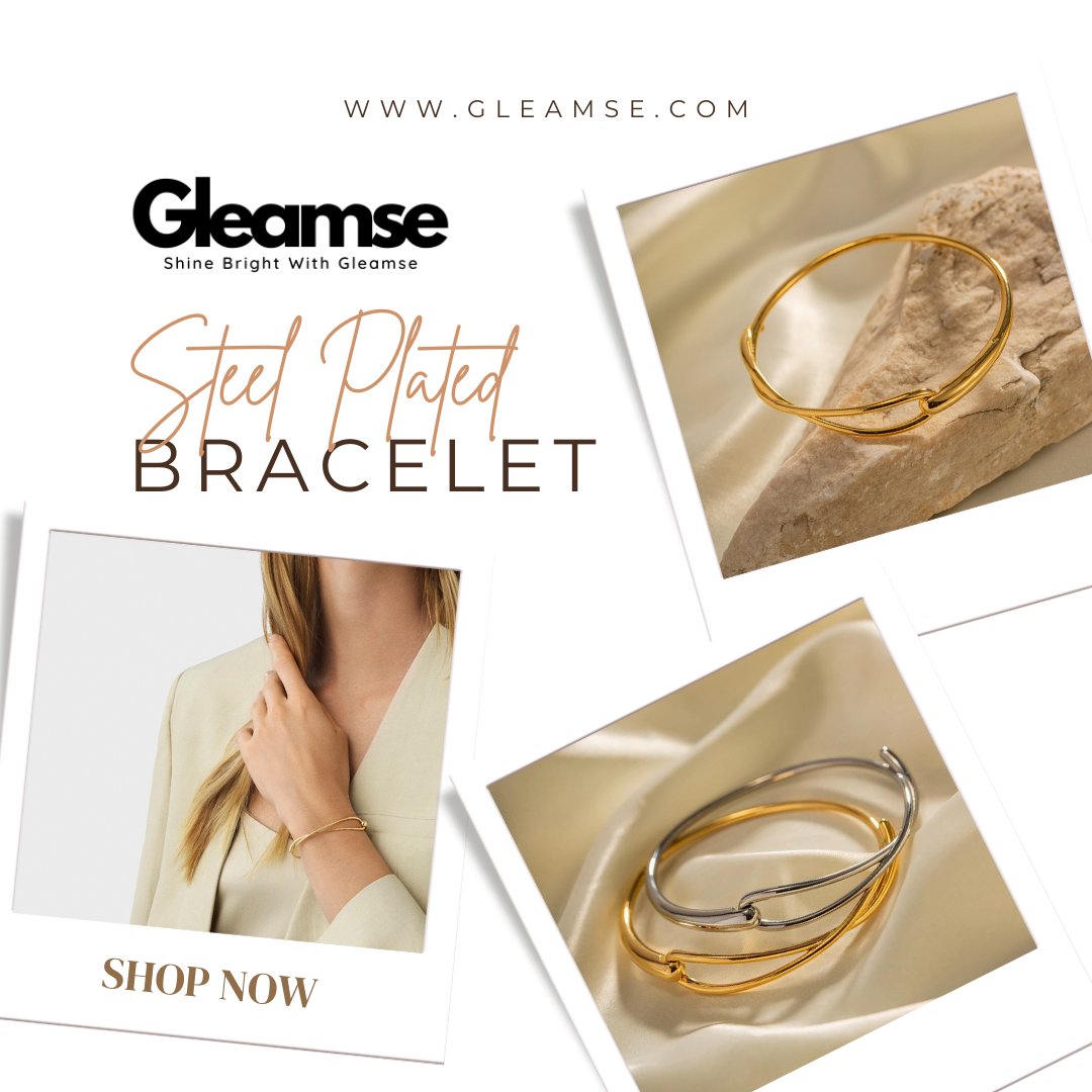 Stainless Steel Plated Bracelet for Women 💫 Elevate your everyday style with this sleek and durable accessory. #StylishEssentials #EffortlessElegance Stainless Steel Plated Bracelet for Women 💫 Elevate your everyday style with this sleek and durable accessory.