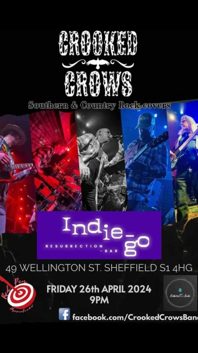 #CrookedCrows @ @IGResurrection 9pm #fridaynight #fridaynightfunkinmod #fridaynightfunkin #FridayFeeling #fridayfun #friday #southernrock #dixie #country #CountryMusic #sheffield #derbyshire #countryrock #crooked #crows #covers #s1 #indiego #rock #rocknroll #southernrock #gig