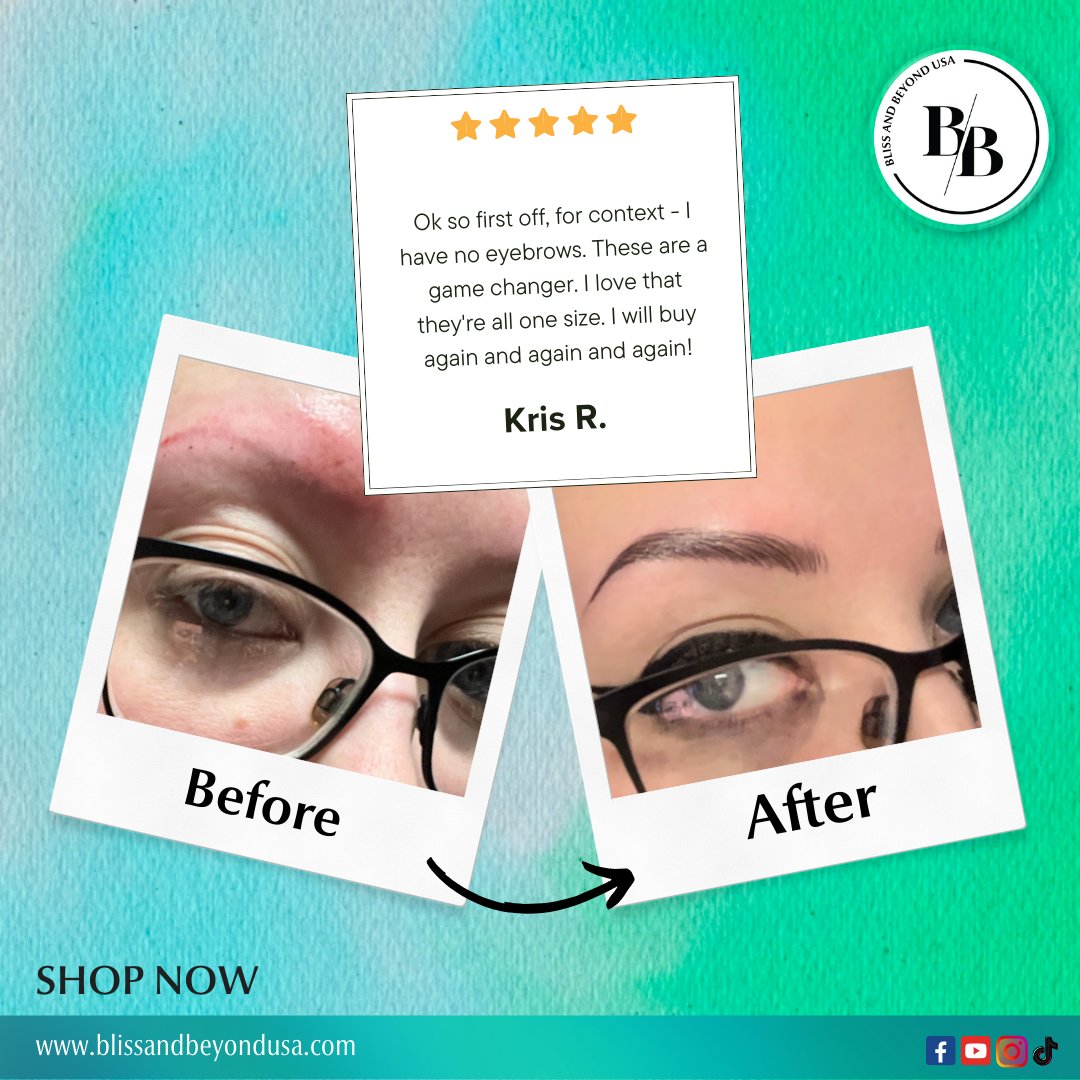 We're over the moon with gratitude for your wonderful reviews of our #BlissandBeyondUSA brow tattoo products! 🌙 

#Eyebrowtattoo #browtattoo #microblading #tattooeyebrows #alopeciaawareness #alopecia  #cancergift #brows #Blissandbeyondusa #eyebrowwigs   #Fakeeyebrows #brow