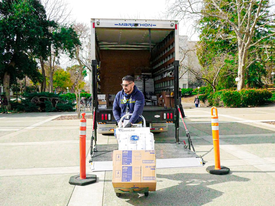 Sahid is a Senior Automotive Equipment Operator at UC Davis. Every day, he loads his truck with paper towels, disinfecting spray, toilet paper, soap--basically, anything that keeps UC Davis a clean and safe learning environment for students. 👇 More in comments.