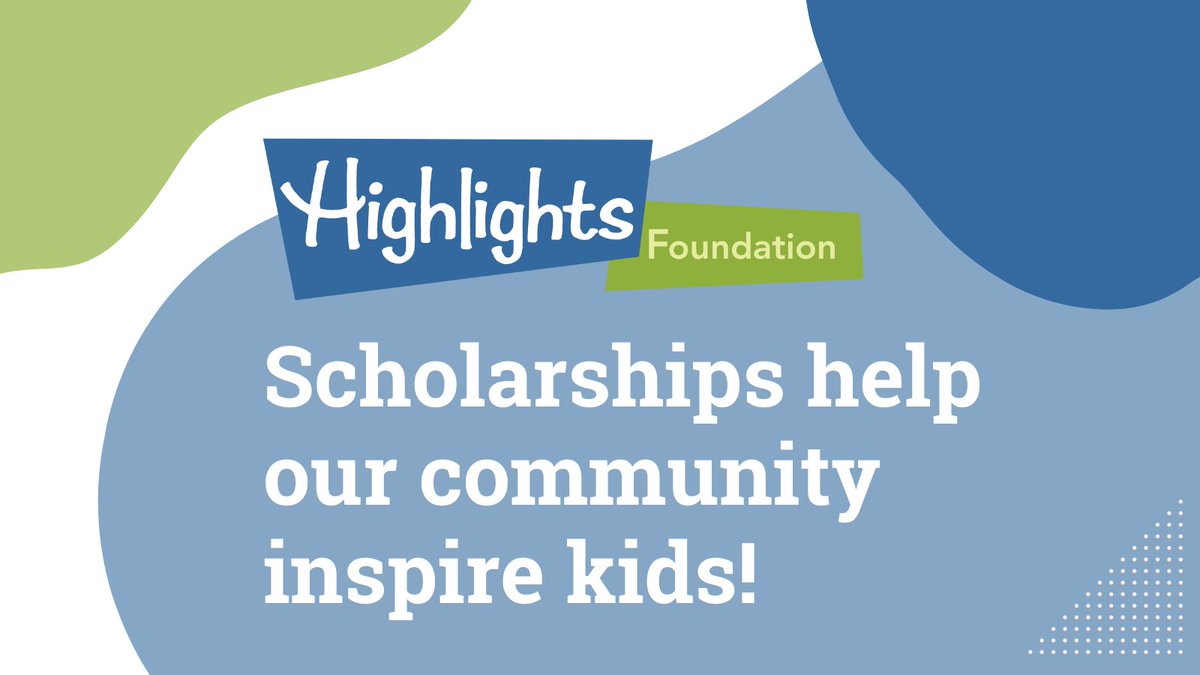 We’ve just awarded scholarships to 115 storytellers who write and illustrate for kids! 

The Highlights Foundation has awarded a record 115 scholarships to aspiring and established children’s authors and illustrators for use in 2024. 

💙💚💙💚