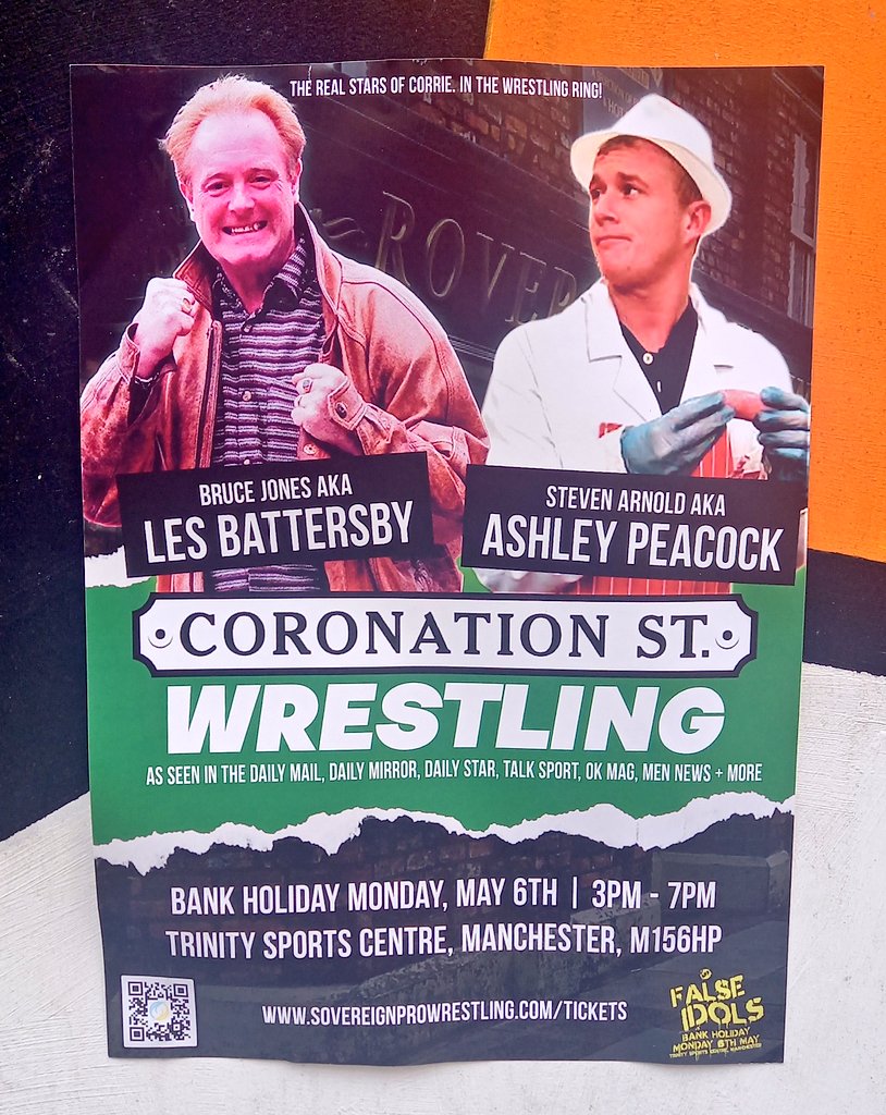 A Coronation Street Fight is booked for Bank Holiday Monday! @sovpro #LesBattersbyWorldOrder #SpottedInStockport