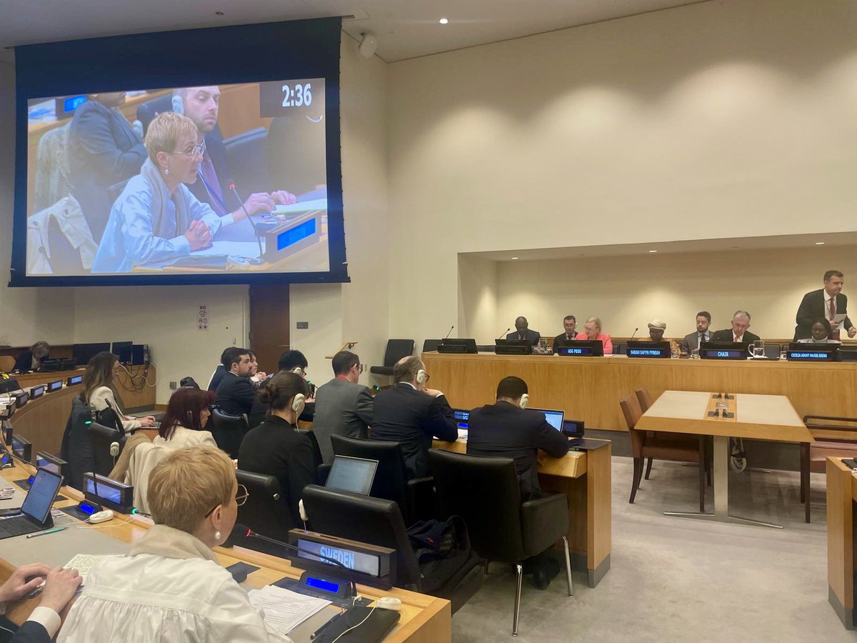 🔴 Meeting in the #PBC: 🇸🇪 remains a committed partner to the @UNPeacebuilding Fund. Enhancing synergies between the PBC & PBF can leverage roles of both organs & ultimately strengthen the UN Peacebuilding Architecture.