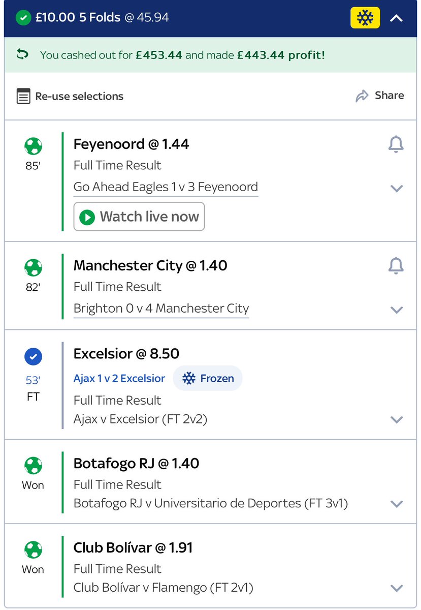 Two nights in a row ✅✅ Excellent 24 hours.

<a href="/ConnorNFFC/">Connor</a>