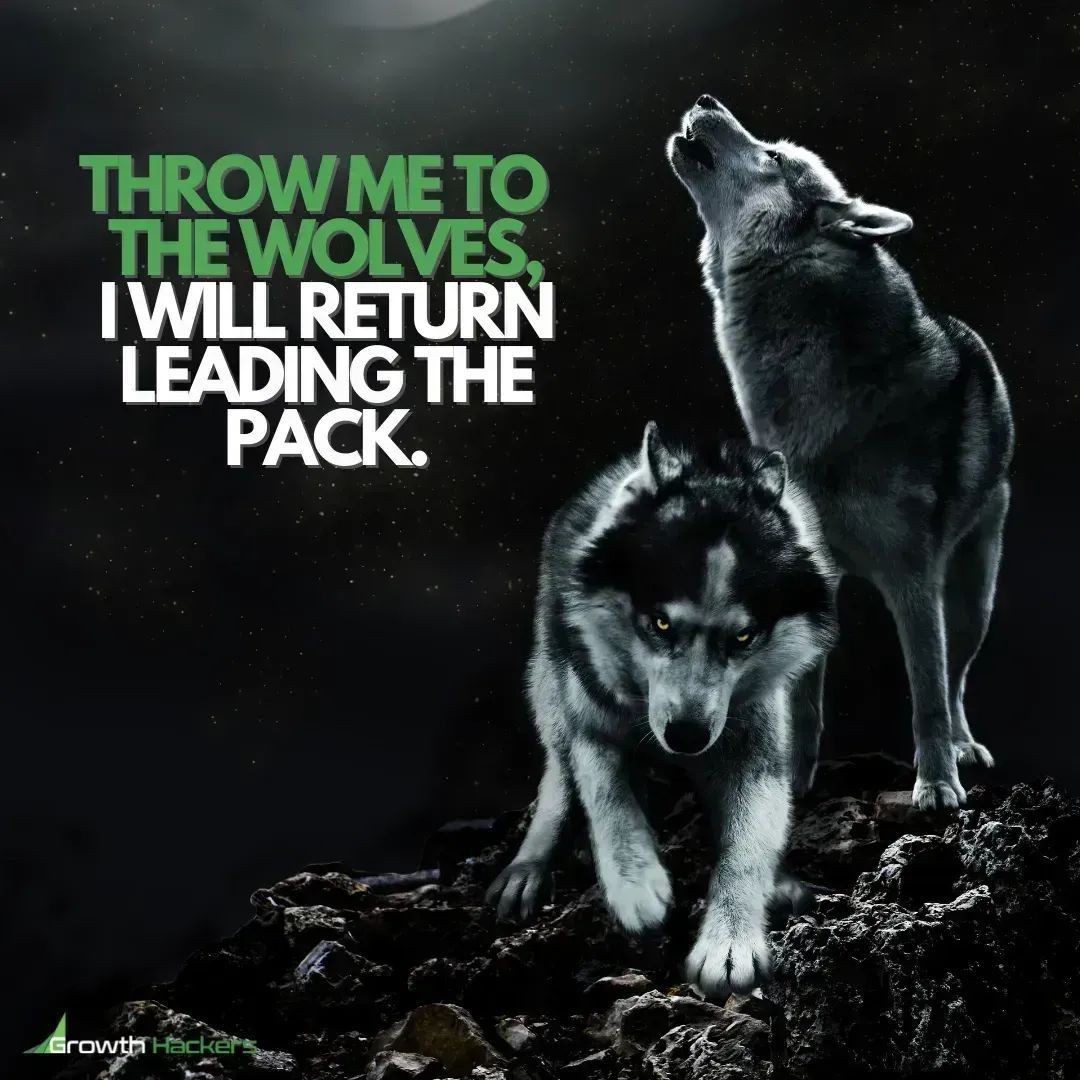 Throw me to the Wolves I will Return Leading the Pack buff.ly/2PfX1mp #Wolves #Wolf #Inspiration #Inspirational #Motivation #Motivational #Business #Entrepreneurship #Leadership #Hustle