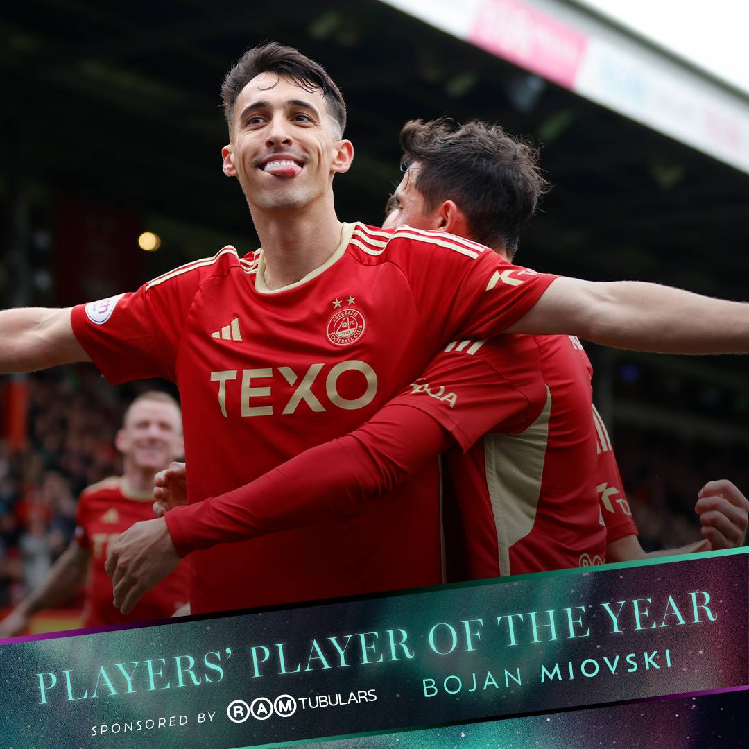 The 2023/24 Players' Player of the Year, sponsored by RAM Tubulars, is our no.9⃣, Bojan Miovski!

Well deserved @bojanmiovskii 👏

#StandFree 🔴