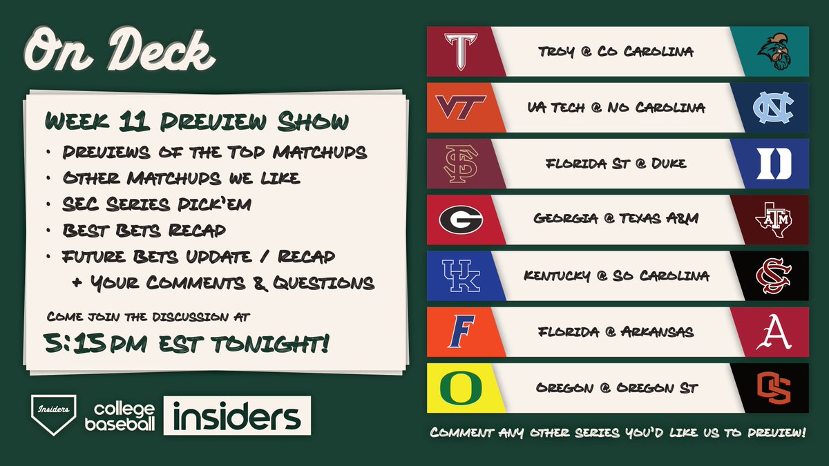 Week 11 Preview Show » Come join live: youtube.com/live/4Df7WF5if…
