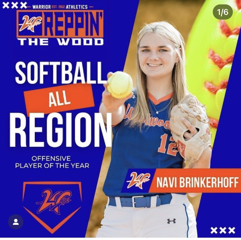 I am Feeling grateful to be Offensive Player of the Year in a region with so many amazing athletes! It was a great Junior year with a lot of hard work and fun. I love my team and coaches! I finished 1st in BA .608 OBP .619 Slugging 1.041 RBI 40