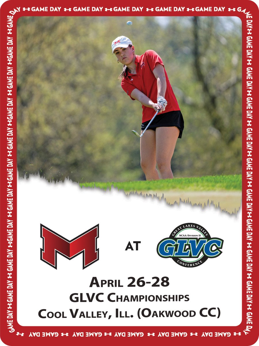 ⛳️The Saints women's golfers begin action at the 2024 GLVC Championship at Oakwood Country Club in Cool Valley, Ill.
🐾⛳️#BigRedM #GLVCwgolf 

💻Video: glvcsn.com
📊GolfStats: results.golfstat.com/public/leaderb…