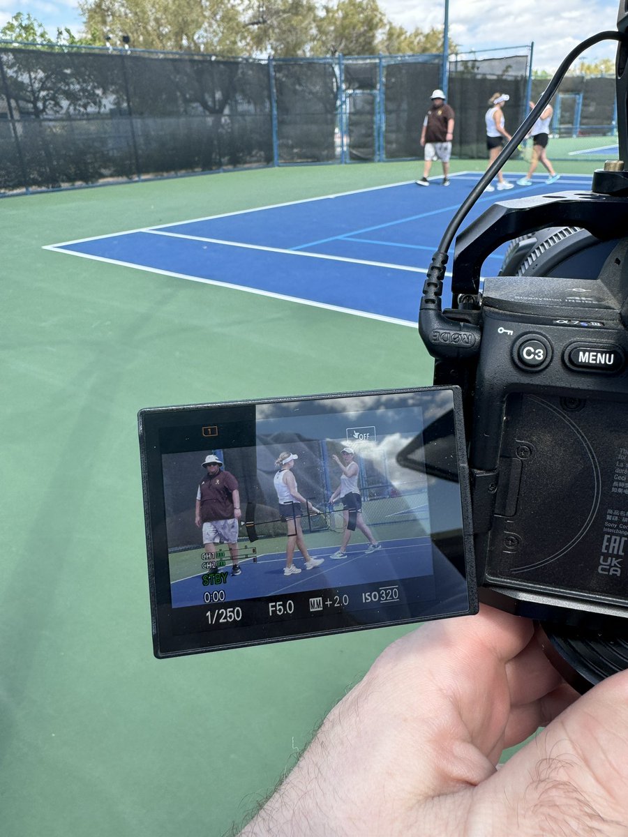 Shooting a little creative today for @wyo_tennis at the MW Championships! #gowyo 🤠🎥