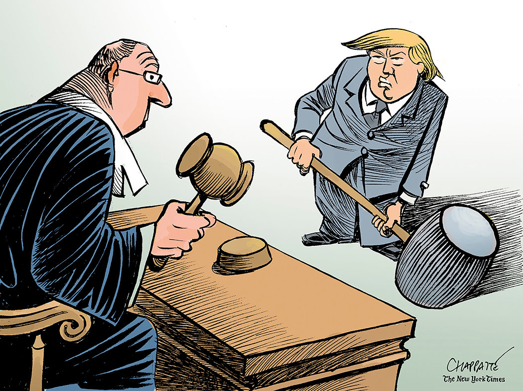 Patrick Chappatte, The New York Times @PatChappatte #TrumpTrials