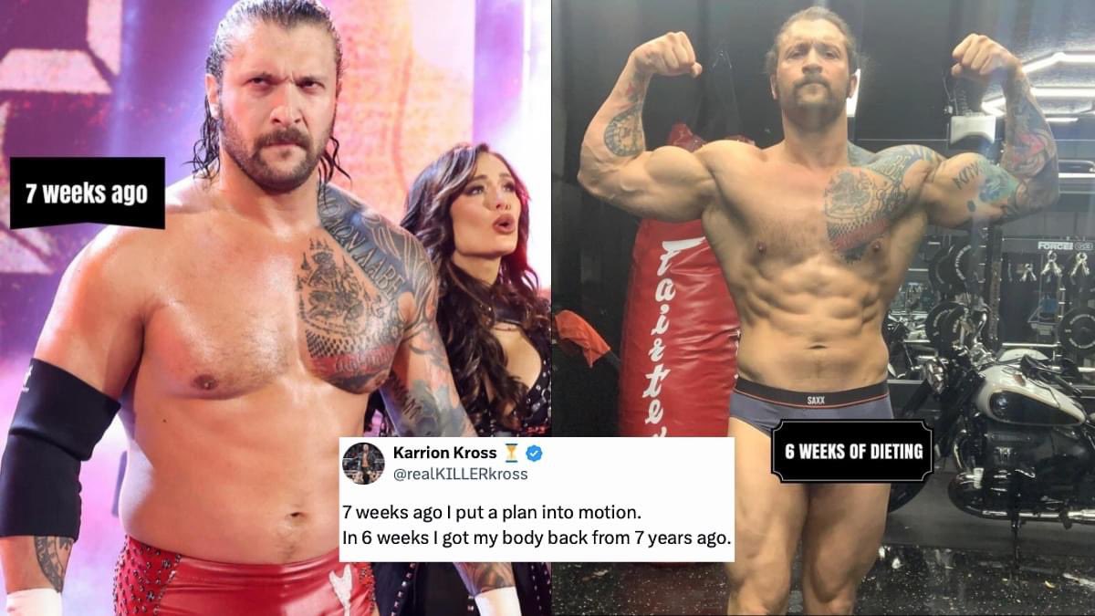 #WWE's #KarrionKross 7 week physique transformation 💪