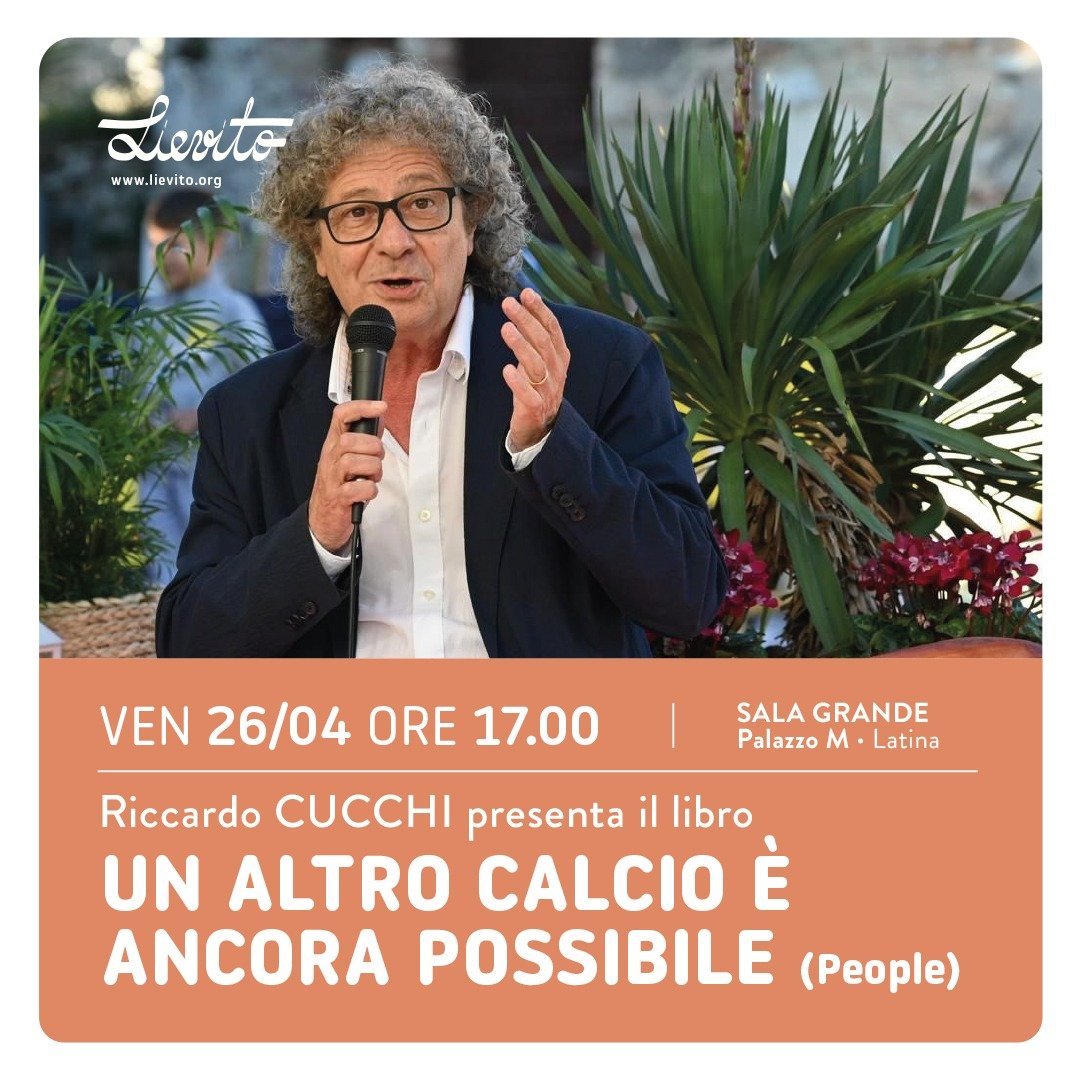 Oggi, #26aprile, a Latina nell'ambito della rassegna culturale 'Lievito'. Con #Articolo21.
Per chi vorrà e potrà. Vi aspetto.