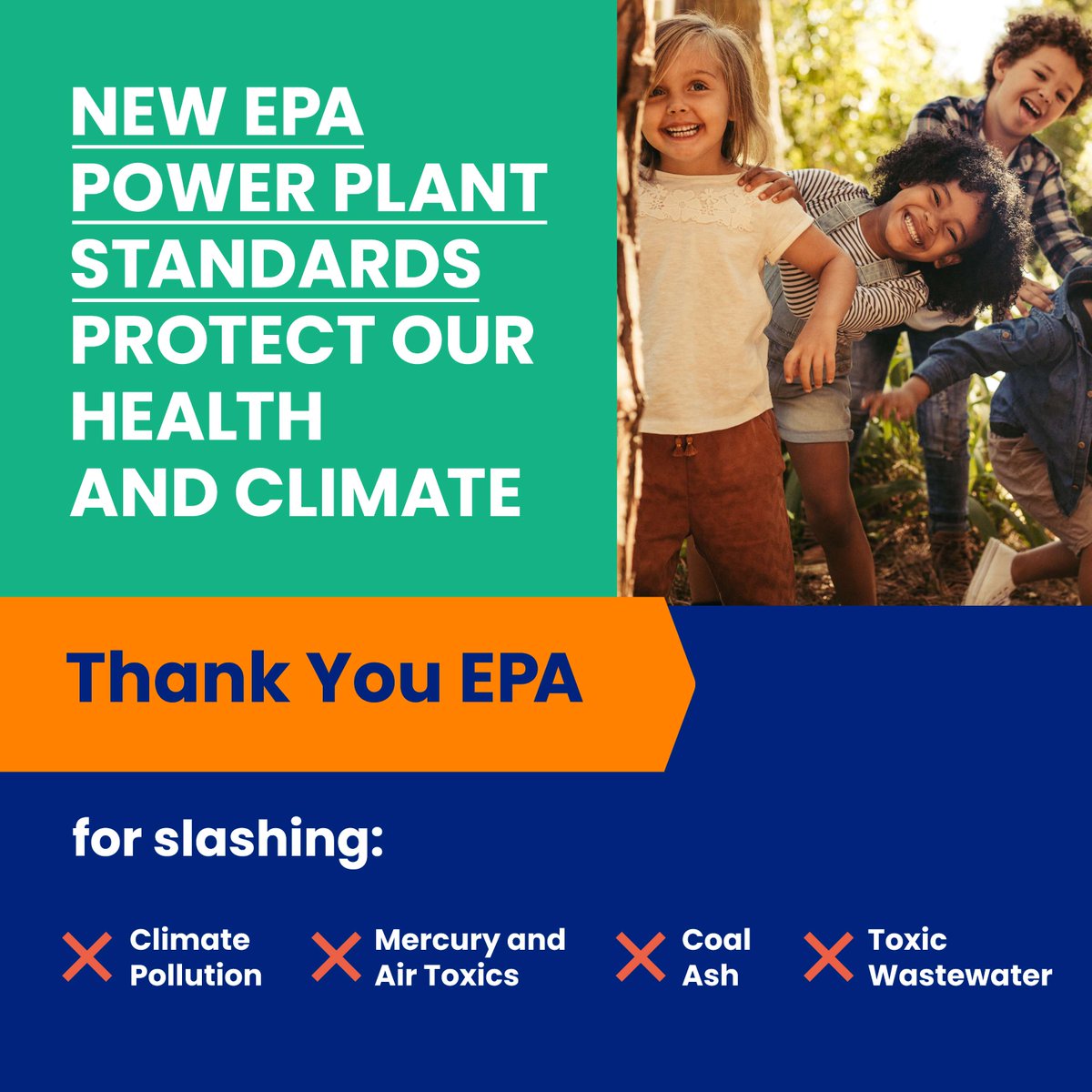 climateactionpa's tweet photo. New @EPA power plant standards will slash dangerous climate pollution, mercury and air toxics, coal ash, and toxic wastewater – safeguarding our climate 🌎, protecting our health 🩺 &amp; cleaning up our air 💨and water 🌊 #SolutionsForPollution https://t.co/zWDN10zhpx
