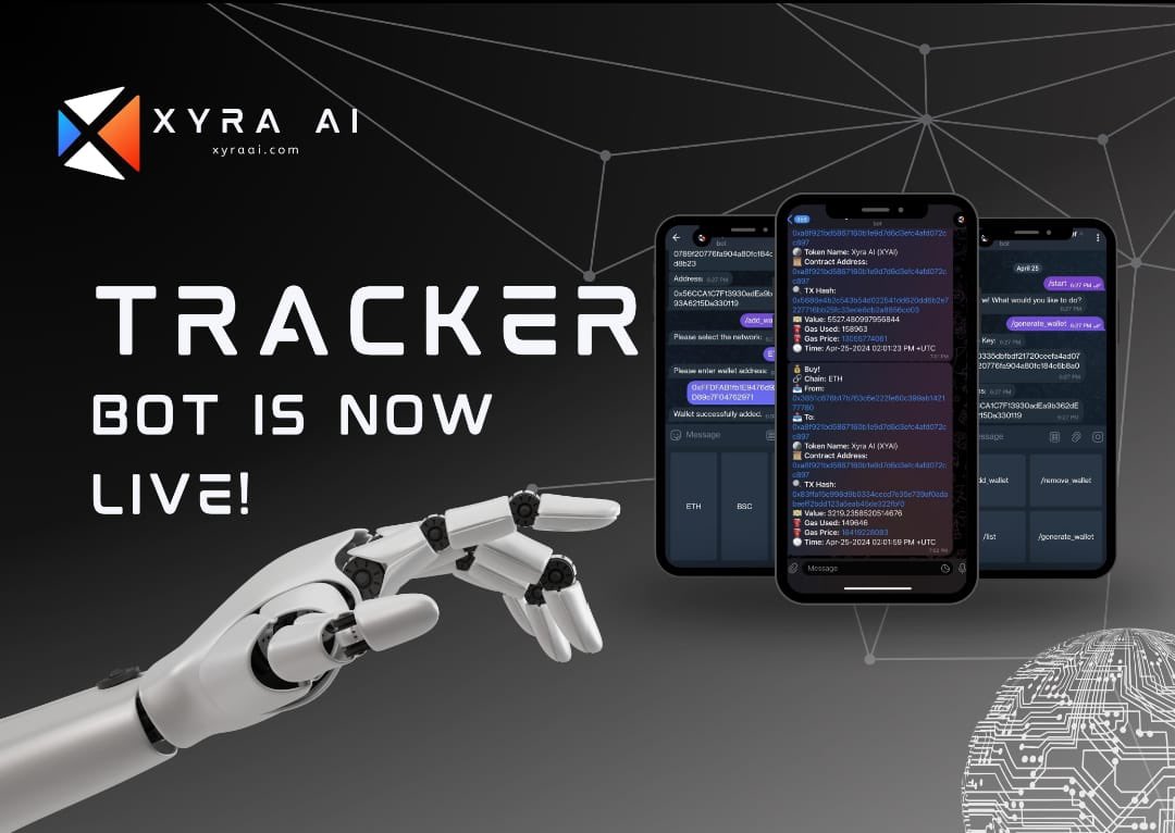 Xyra_AI's tweet photo. Wallet Tracker Bot is now Live!

▫️Now you can stay in the loop with your favourite influencers, copy their strategies. You can add, remove and make a list of your favourite person wallet and see what they are trading all in a single spot.

BOT: https://t.co/ZeTUuXJQdG https://t.co/4YichVMLBY