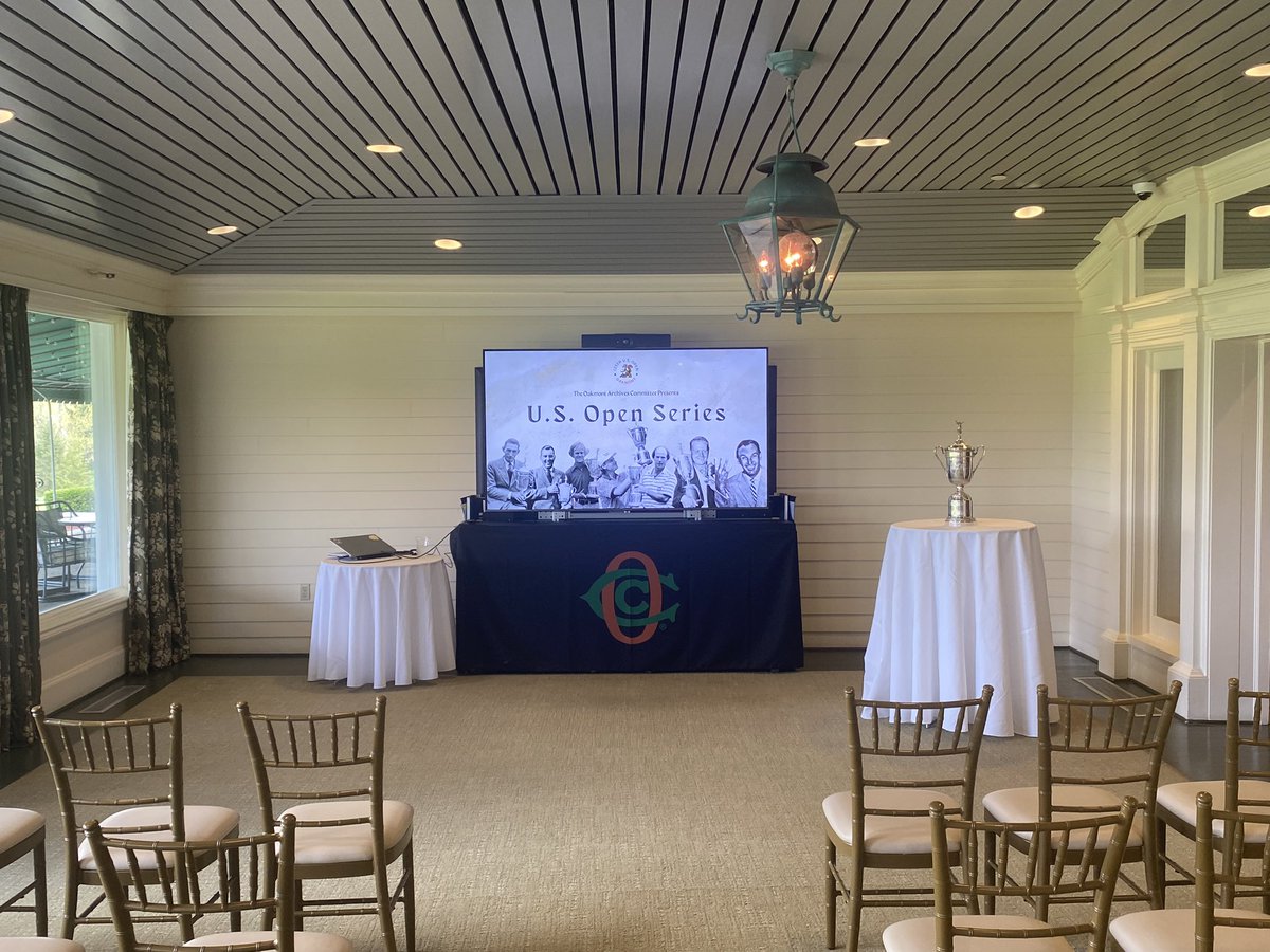 We started prep for the #USOpen at OCC last night with our first in a series of History Nights for the membership, looking back at past U.S. Open championships. Thanks to the great group that came out to learn about 1927 and 1935! Nothing better than talking #golfhistory!