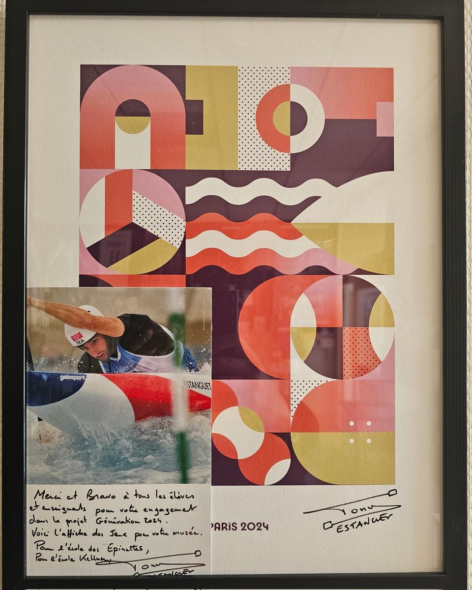 GOlympique's tweet photo. 🙏 donation @TonyEstanguet @paris2024 pour le musée #GO2024
Une reconnaissance qui félicite l'engagement de nos élèves &amp; enseignants

𝕄𝕖𝕣𝕔𝕚 

A très vite au musée 🙂

@olympics @paris2024 @olympicmuseum @academie_paris @paris_maville https://t.co/HZsYMC6EVb